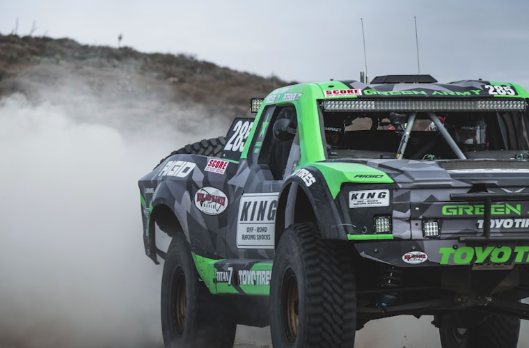 Off-road race truck at the SCORE Baja 1000